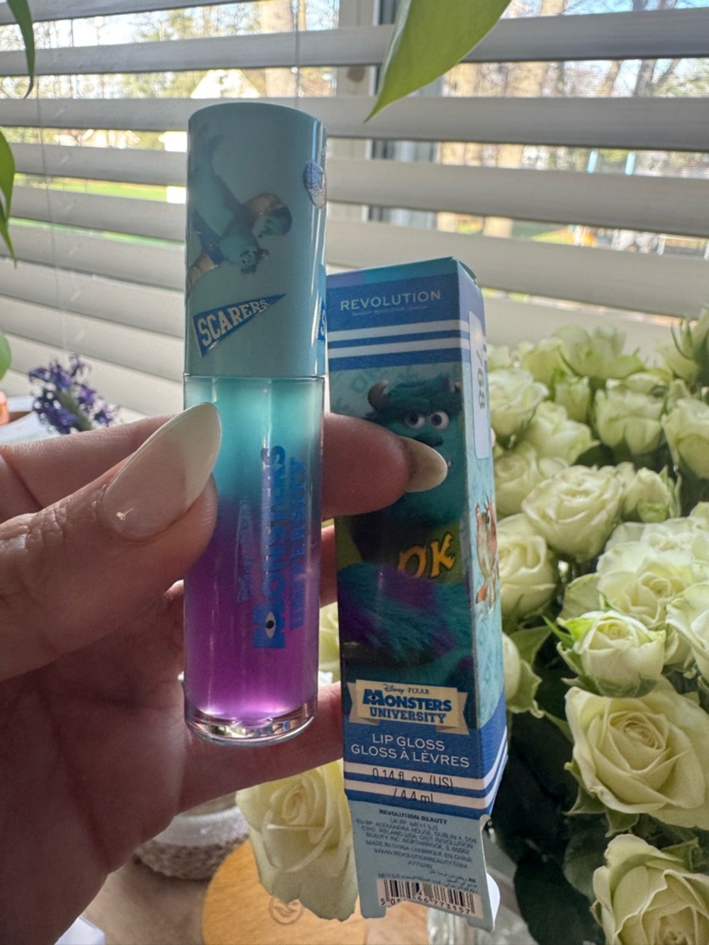 Revolution Beauty Monsters University Sulley Swirl Lip Gloss